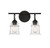 Lighting One E - V6-L8-8055-2-BK - Two Light Bathroom Vanity - Fuller - Matte Black