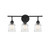 Lighting One E - V6-L8-8055-3-BK - Three Light Bathroom Vanity - Fuller - Matte Black