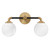 Dresden Two Light Bathroom Vanity (V6-L8-9604-2-143)