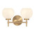 Lighting One E - V6-L8-9621-2-322 - Two Light Bathroom Vanity - Hannah - Warm Brass