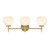 Lighting One E - V6-L8-9621-3-322 - Three Light Bathroom Vanity - Hannah - Warm Brass