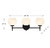 Hannah Three Light Bathroom Vanity (V6-L8-9621-3-BK)