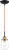 Nuvo Lighting - 60-6852 - One Light Mini Pendant - Toleo - Black / Vintage Brass Accents