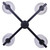 Renzo Four Light Chandelier (ICH1243A04BK)