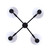 Nella Four Light Chandelier (ICH2257B04BK)
