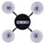 Nella Four Light Chandelier (ICH2257B04BK)