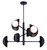 Canarm - ICH2287B06BK9 - Six Light Chandelier - Arion - Matte Black