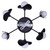 Arion Six Light Chandelier (ICH2287B06BK9)