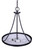 Devon Three Light Chandelier (ICH4115BK)