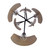 Zyric Six Light Floor Lamp (IFL2280B67BKG)