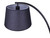 Elan One Light Floor Lamp (IFL2281B62BKW)