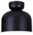 Canarm - IFM1152A09BK - One Light Flush Mount - Caleb - Matte Black & Faux Wood
