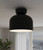 Caleb One Light Flush Mount (IFM1152A09BK)