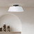 Aspen One Light Flush Mount (IFM1201A13BK)