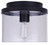 Britton One Light Flush Mount (IFM1234A09BK)