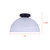 Marek One Light Flush Mount (IFM2260B13BK)