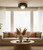 Thane One Light Flush Mount (IFM2295B12BK)