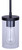 Britton One Light Pendant (IPL1234A01BK)