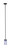 Britton One Light Pendant (IPL1234A01BK)
