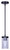 Britton One Light Pendant (IPL1234A01BK)