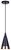 Noire One Light Pendant (IPL1240A01BKG)