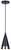 Noire One Light Pendant (IPL1240A01BKG)
