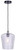 Canarm - IPL1249A01BK-CR - One Light Pendant - Leandro - Matte Black