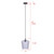 Leandro One Light Pendant (IPL1249A01BK-CR)