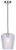 Canarm - IPL1249A01BN-CR - One Light Pendant - Leandro - Brushed Nickel