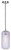 Canarm - IPL1250A01BN-CR - One Light Pendant - Malek - Brushed Nickel