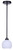 Nella One Light Pendant (IPL2257B01BK)