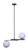 Lumi Two Light Pendant (IPL2261B02BKG)