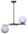Lumi Two Light Pendant (IPL2261B02BKG)