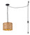 Canarm - IPL2272B01NA - One Light Pendant - Ruppia - Natural + Black