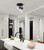 Britton Three Light Semi Flush Mount (ISF1234A03BK)