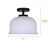 Sana One Light Semi-Flushmount (ISF2262B01BK)