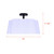 Siena Three Light Semi-Flush Mount (ISF2266B03BK)