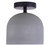 Jack One Light Semi-Flushmount (ISF729B01BK-GY)
