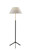 Adesso Home - 3757-01 - Floor Lamp - Harvey - Black W/ Brass