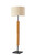 Adesso Home - 3767-12 - Floor Lamp - Judith - Natural Wood With Black