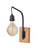 Adesso Home - 3844-01 - Wall Lamp - Wren - Natural Wood With Black
