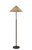 Adesso Home - 5184-15 - Two Light Floor Lamp - Palmer - Black & Walnut Wood