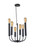 Adesso Home - 6197-01 - Six Light Pendant - Rory - Black