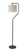 Adesso Home - SL9502-01 - Floor Lamp - Evan - Black