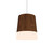 Accord Lighting - 1100LED.06 - LED Pendant - Conical - Imbuia