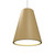 Accord Lighting - 1130.49 - One Light Pendant - Conical - Organic Gold