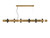 Accord Lighting - 1501.09 - 16 Light Pendant - Flow - Louro Freijo