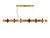 Accord Lighting - 1501.12 - 16 Light Pendant - Flow - Teak