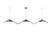 Accord Lighting - 1516.50 - Three Light Pendant - Oyster - Organic Grey