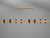 Accord Lighting - 1524.09 - Eight Light Pendant - Flow - Louro Freijo